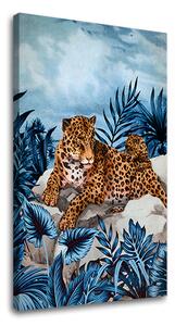 Obraz na plátne GEPARD NA SKLALE 001 - 40x60 cm