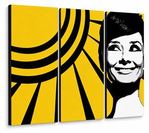 Ručne maľovaný POP Art obraz Audrey HEPBHURN - 60x40 cm