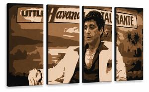 Ručne maľovaný POP Art obraz HAVANA - AL PACINO - 120x60 cm