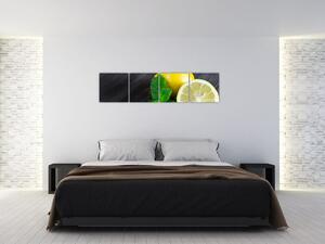 Obraz citrónu na stole (Obraz 160x40cm)