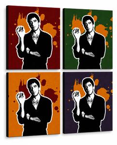 Ručne maľovaný POP Art obraz Scarface - AL PACINO - 60x60 cm