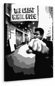 Ručne maľovaný POP Art obraz Muhamad Ali - 30x40 cm