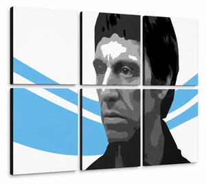 Ručne maľovaný POP Art obraz Scarface - AL PACINO - 120x80 cm