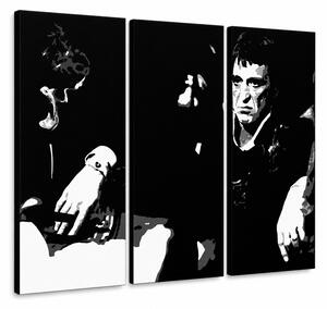Ručne maľovaný POP Art obraz SCARFACE-AL PACINO - 90x60 cm