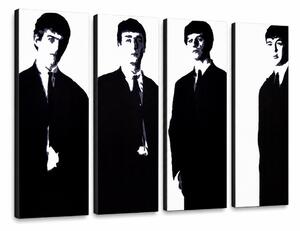 Ručne maľovaný POP Art obraz Beatles - 200x100 cm