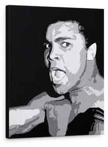 Ručne maľovaný POP Art obraz Muhamad Ali - 70x100 cm