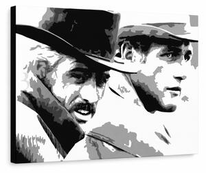 Ručne maľovaný POP Art obraz Butch Cassidy - 80x60 cm