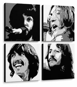 Ručne maľovaný POP Art obraz Beatles - 60x60 cm