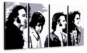 Ručne maľovaný POP Art obraz Beatles - 120x60 cm