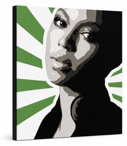 Ručne maľovaný POP Art obraz BEYONCÉ - 70x70 cm