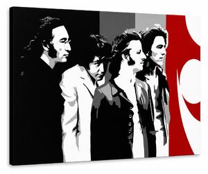 Ručne maľovaný POP Art obraz Beatles - 110x80 cm