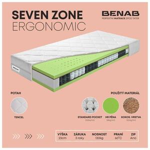 Matrac Benab Seven Zone Ergonomic - 80x200 cm, výška 23 cm