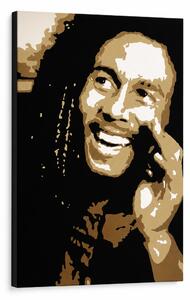 Ručne maľovaný POP Art obraz Bob Marley - 30x40 cm