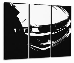 Ručne maľovaný POP Art obraz BMW M3 - 90x60 cm