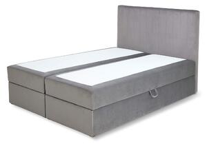 Wilsondo Čalúnená boxspring posteľ Kayla - sivá Rozmer: 140x200