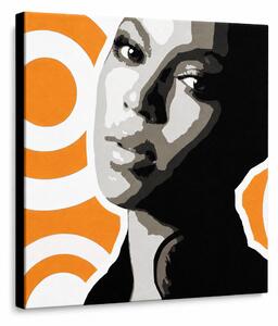 Ručne maľovaný POP Art obraz BEYONCÉ - 50x50 cm