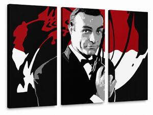 Ručne maľovaný POP Art obraz James Bond - 60x40 cm