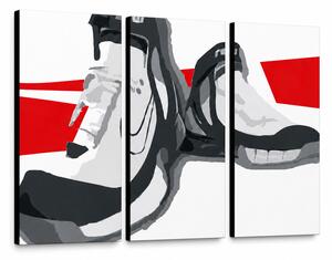 Ručne maľovaný POP Art obraz Boots - 60x40 cm