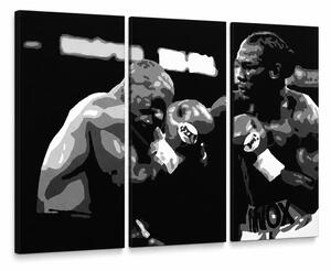 Ručne maľovaný POP Art obraz Tyson vs. Lewis - 60x40 cm