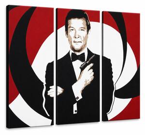 Ručne maľovaný POP Art obraz James Bond - 90x60 cm