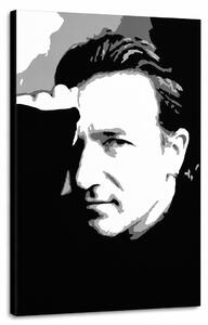 Ručne maľovaný POP Art obraz Bono-U2 - 70x100 cm