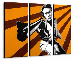 Ručne maľovaný POP Art obraz Clint Eastwood - 60x40 cm