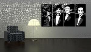 Ručne maľovaný POP Art obraz Corleone Family - 120x60 cm