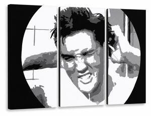 Ručne maľovaný POP Art obraz ELVIS - 150x100 cm