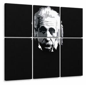 Ručne maľovaný POP Art obraz Einstein - 150x100 cm