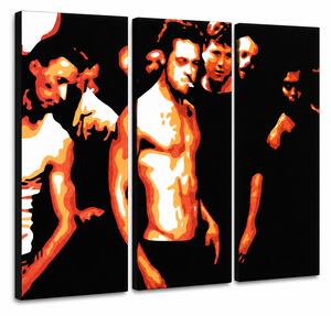Ručne maľovaný POP Art obraz Fight Club - 60x40 cm
