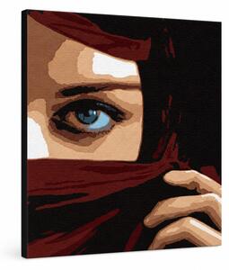 Ručne maľovaný POP Art obraz Eye - 50x50 cm