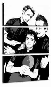 Ručne maľovaný POP Art obraz Green Day - 40x60 cm