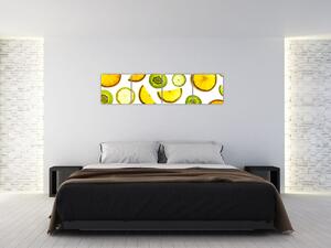 Obraz - pomaranče a kiwi (Obraz 160x40cm)