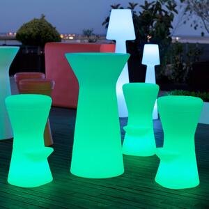 Newgarden Capri vysoký LED stôl 110 cm vysoký+bat