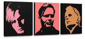 Ručne maľovaný POP Art obraz Herbert Grônemeyer - 120x40 cm