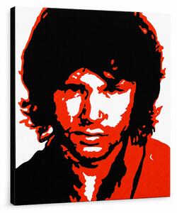 Ručne maľovaný POP Art obraz Jim Morrison - 60x60 cm