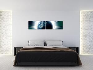 Moderný obraz zemegule (Obraz 160x40cm)