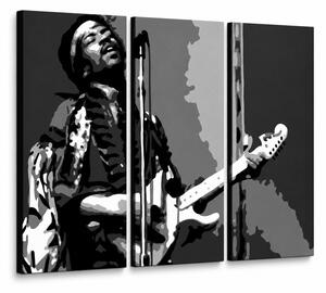 Ručne maľovaný POP Art obraz Jimmy Hendrix - 120x80 cm