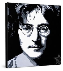 Ručne maľovaný POP Art obraz John Lennon - 80x80 cm