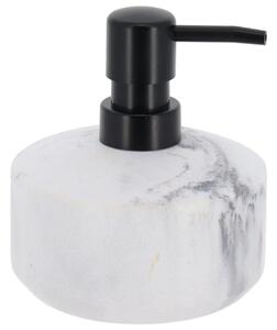 Dávkovač mydla Vena Marble, biela/s čiernymi prvkami, 175 ml