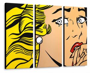 Ručne maľovaný POP Art obraz LICHTENSTEIN - 60x40 cm