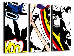 Ručne maľovaný POP Art obraz LICHTENSTEIN - 60x40 cm