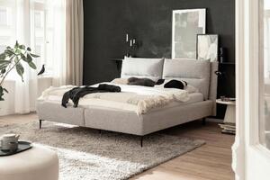 ČALÚNENÁ POSTEĽ, 180/200 cm, krémová, čierna MID.YOU - Online Only spálne, Online Only