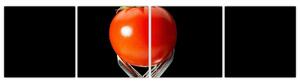 Obraz - paradajka s vidličkami (Obraz 160x40cm)