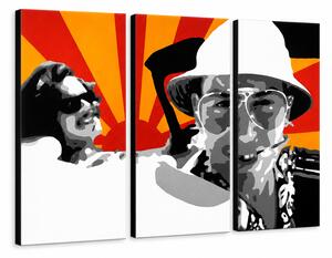 Ručne maľovaný POP Art obraz Fear and Loathing in Las Vegas - 60x40 cm