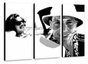 Ručne maľovaný POP Art obraz Fear and Loathing in Las Vegas - 60x40 cm