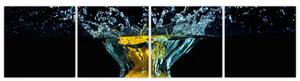 Obraz citrónu vo vode (Obraz 160x40cm)