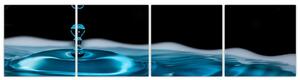 Obraz kvapky vody (Obraz 160x40cm)