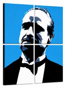 Ručne maľovaný POP Art obraz Marlon Brando - 80x80 cm