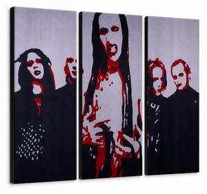 Ručne maľovaný POP Art obraz Marilyn Manson - 60x40 cm